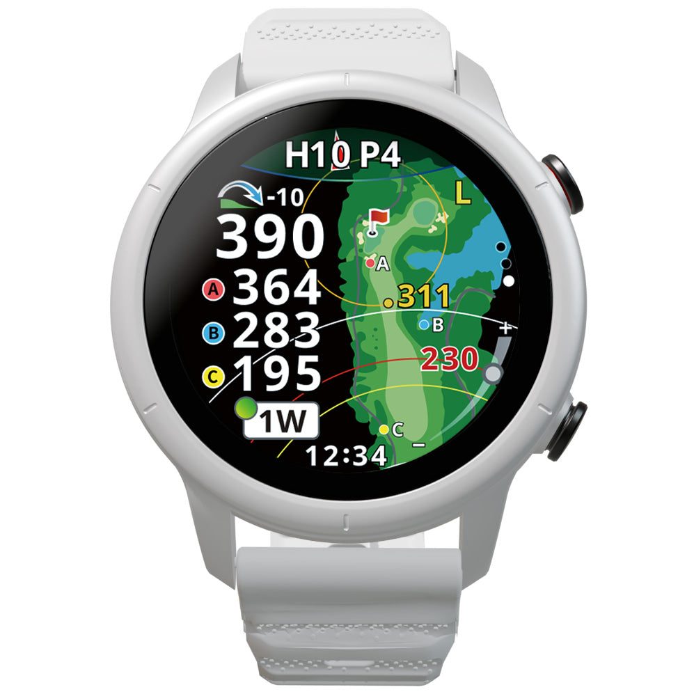 ショットナビ Shot Navi VELLIX V12 ベリックス V12 腕時計型 タッチパネル ゴルフ ナビ GPS 距離測定器 距離計測器 ホワイト【2026 新作】【60回分割手数料無料！】