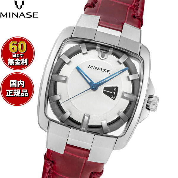 ミナセ MINASE 腕時計 メンズ レディース 自動巻き HORIZON Mid size レザーモデル VM06-L02SD-KCR【60回分割手数料無料！】