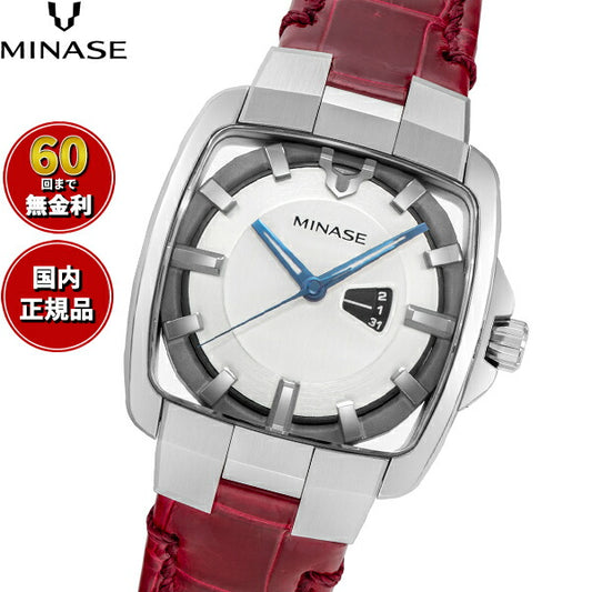 ミナセ MINASE 腕時計 メンズ レディース 自動巻き HORIZON Mid size レザーモデル VM06-L02SD-KCR【60回分割手数料無料！】