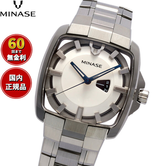 ミナセ MINASE 腕時計 メンズ レディース 自動巻き HORIZON Mid size ブレスレットモデル VM06-M02SB【60回分割手数料無料！】