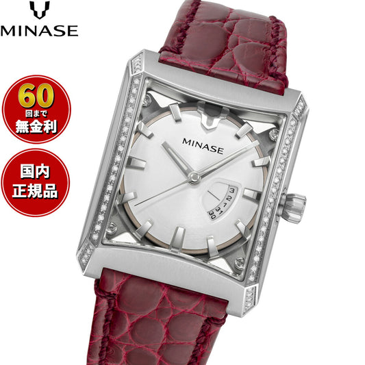 ミナセ MINASE 腕時計 メンズ レディース 自動巻き FIVE WINDOWS Mid size 石留め（ダイヤモンド） ブレスレットモデル VM07-L12SDD-KCR【60回分割手数料無料！】