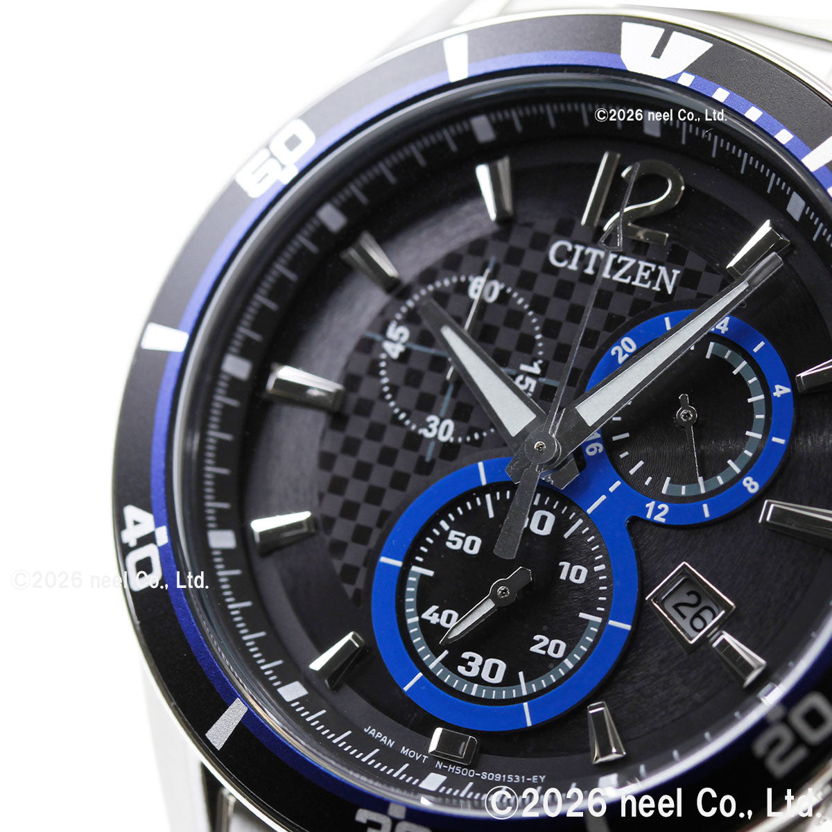 シチズン オルタナCITIZEN ALTERNA エコドライブ クロノグラフ 腕時計 VO10-6741F シチズン オルタナ