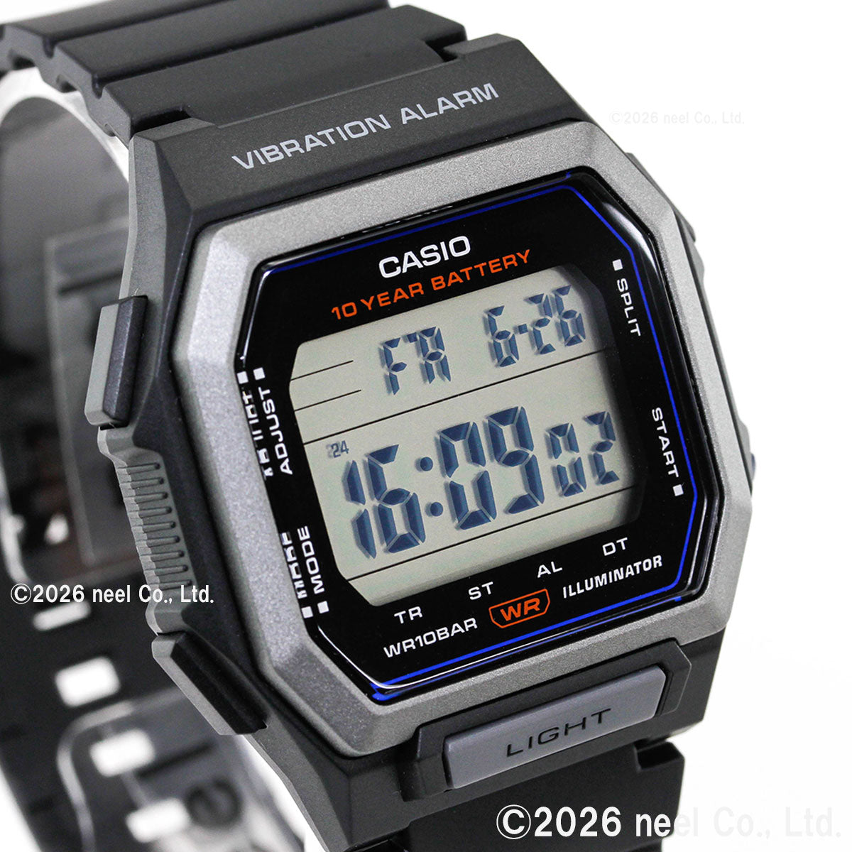 カシオ コレクション CASIO Collection デジタル 腕時計 W-738H-1AJF ブラック【2026 新作】