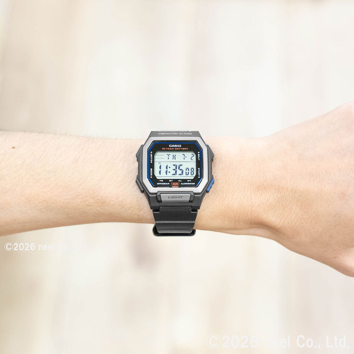 カシオ コレクション CASIO Collection デジタル 腕時計 W-738H-1AJF ブラック【2026 新作】