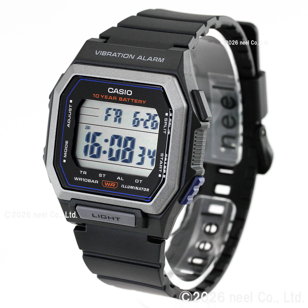 カシオ コレクション CASIO Collection デジタル 腕時計 W-738H-1AJF ブラック【2026 新作】