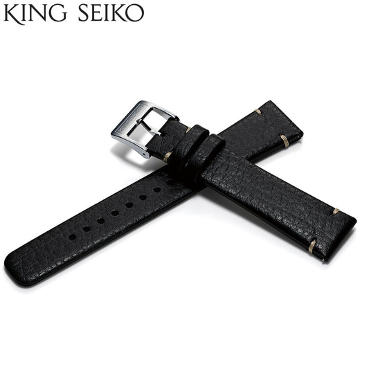 KING SEIKO キングセイコー 専用レザーストラップ(美錠タイプ) オイルマット仕上げ ブラウン 替えバンド ベルト【2025 新作】