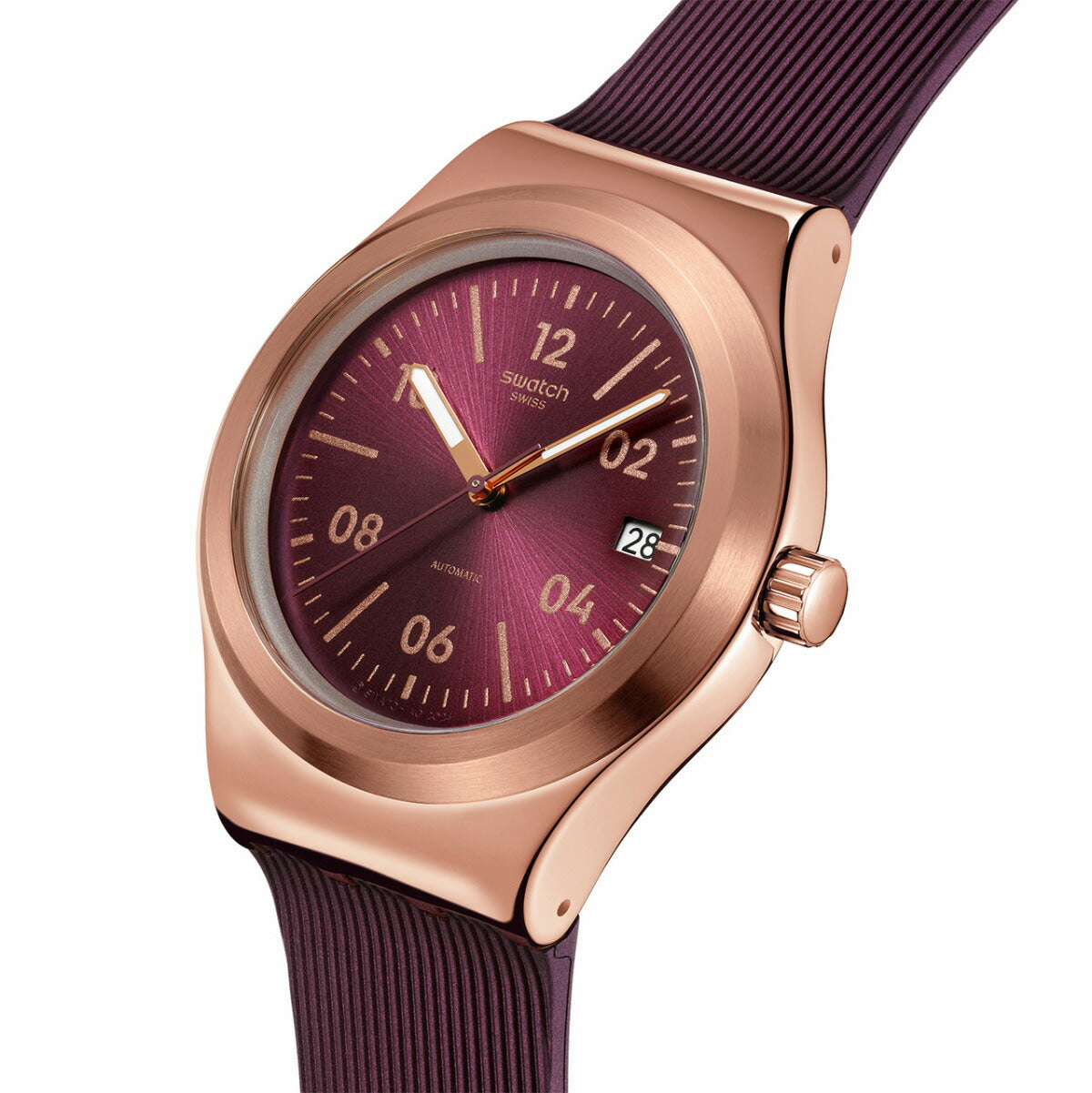 swatch スウォッチ 腕時計 レディース アイロニー IRONY BURGUNDY STORY 自動巻き YIG401【2025 新作】