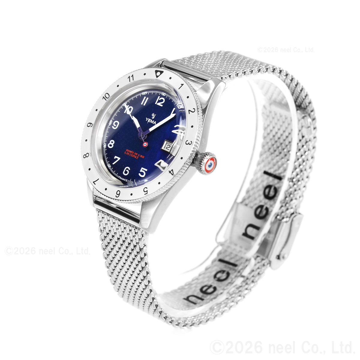 イエマ YEMA フライグラフ フランス航空宇宙軍 UTC Flygraf French Air & Space Force UTC Femme 腕時計 レディース 替えバンド付属 YMHF1578AA-GM【60回分割手数料無料！】