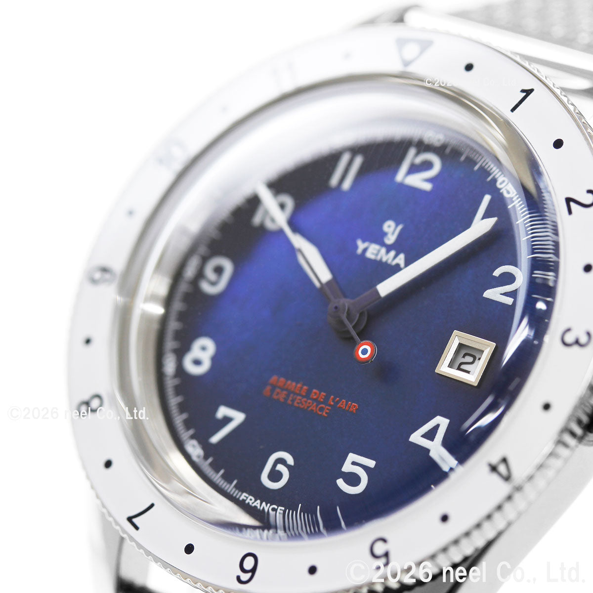イエマ YEMA フライグラフ フランス航空宇宙軍 UTC Flygraf French Air & Space Force UTC Femme 腕時計 レディース 替えバンド付属 YMHF1578AA-GM【60回分割手数料無料！】
