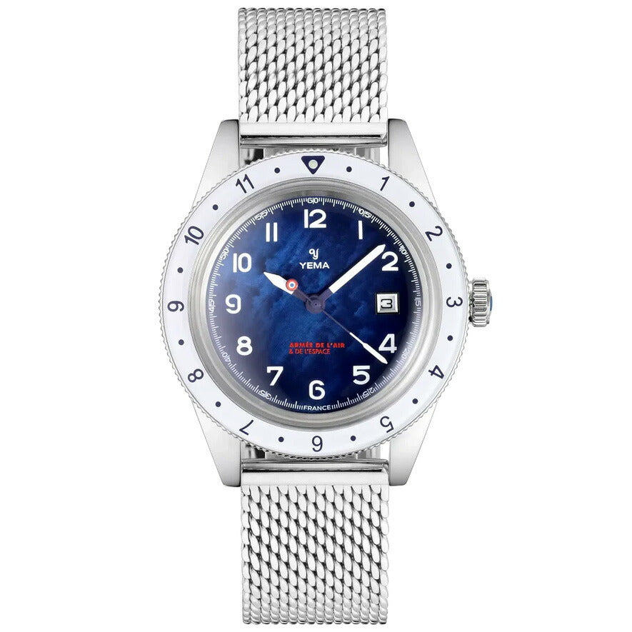 イエマ YEMA フライグラフ フランス航空宇宙軍 UTC Flygraf French Air & Space Force UTC Femme 腕時計 レディース 替えバンド付属 YMHF1578AA-GM【60回分割手数料無料！】