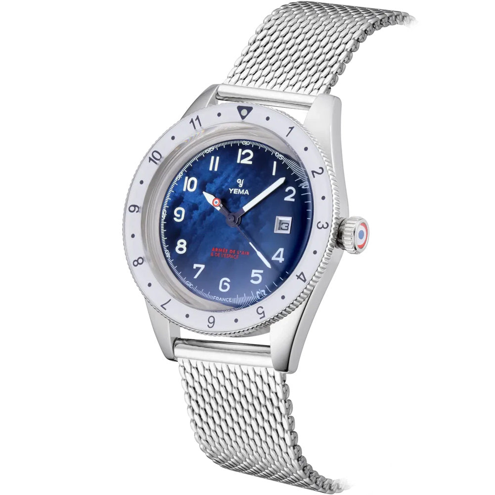 イエマ YEMA フライグラフ フランス航空宇宙軍 UTC Flygraf French Air & Space Force UTC Femme 腕時計 レディース 替えバンド付属 YMHF1578AA-GM【60回分割手数料無料！】