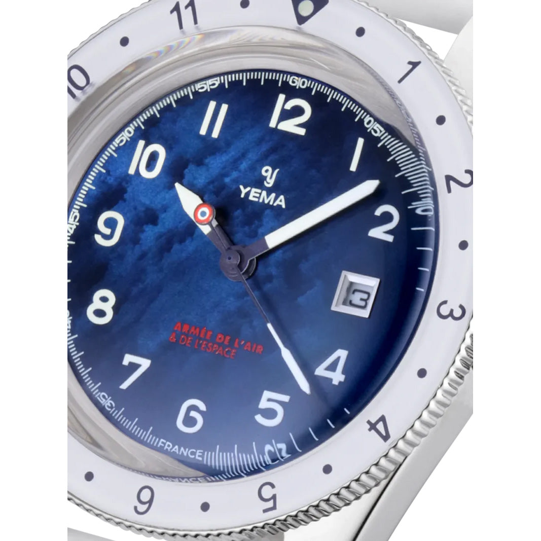 イエマ YEMA フライグラフ フランス航空宇宙軍 UTC Flygraf French Air & Space Force UTC Femme 腕時計 レディース 替えバンド付属 YMHF1578AA-GM【60回分割手数料無料！】