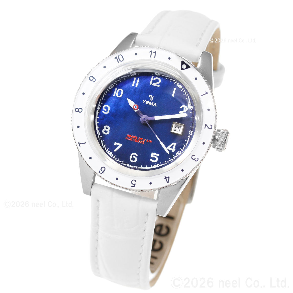 イエマ YEMA フライグラフ フランス航空宇宙軍 UTC Flygraf French Air & Space Force UTC Femme 腕時計 レディース 替えバンド付属 YMHF1578AA-GM【60回分割手数料無料！】