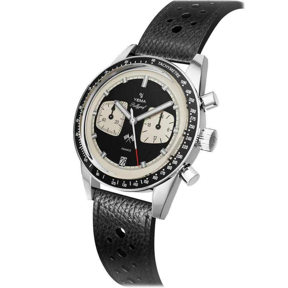 イエマ YEMA ラリーグラフ メカクォーツ リバースパンダ Rallygraf Meca-Quartz Reverse Panda 腕時計 クロノグラフ メンズ YMHF1580-AA【60回分割手数料無料！】