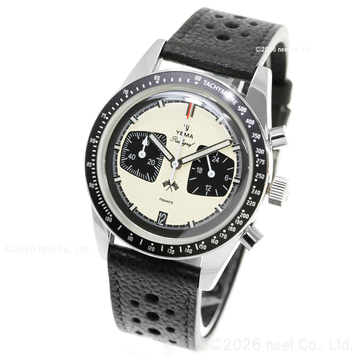 イエマ YEMA ラリーグラフ メカクォーツ パンダ Rallygraf Meca-Quartz Panda 腕時計 クロノグラフ メンズ YMHF1580-BA【60回分割手数料無料！】