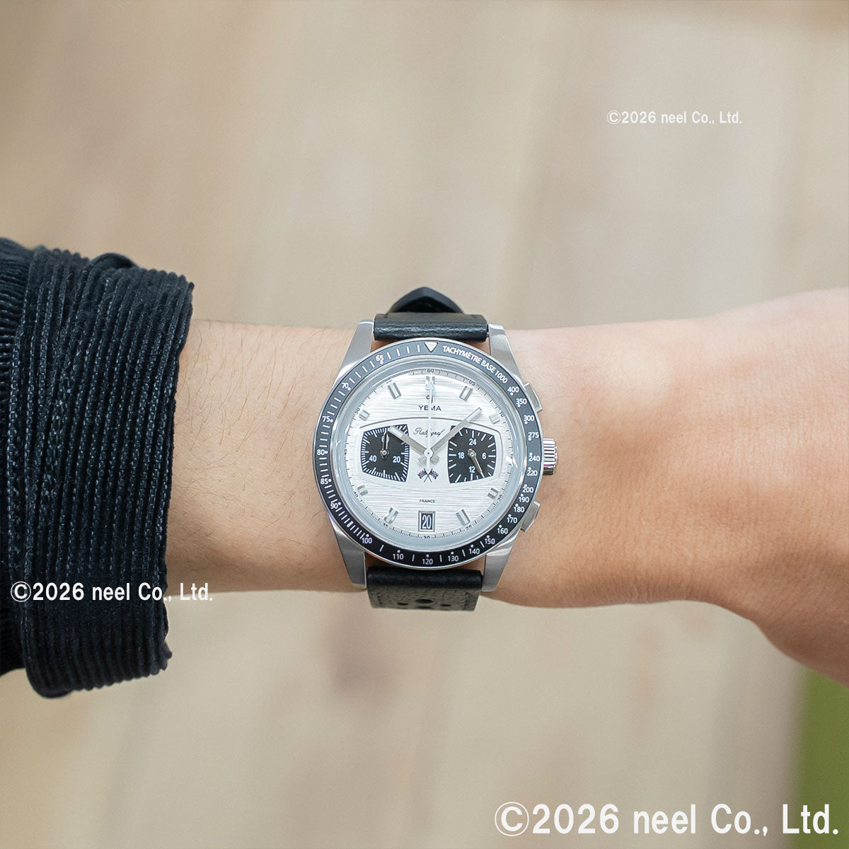 イエマ YEMA ラリーグラフ メカクォーツ2 パンダ Rallygraf Meca-Quartz II Panda 腕時計 クロノグラフ メンズ YMHF1584-BA【60回分割手数料無料！】