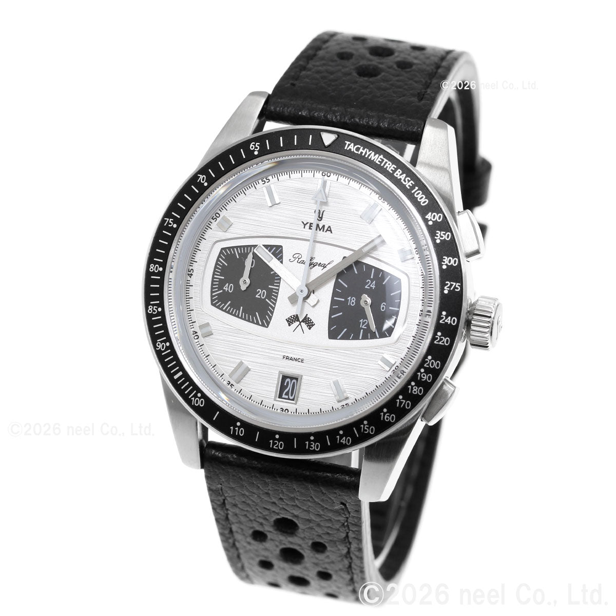 イエマ YEMA ラリーグラフ メカクォーツ2 パンダ Rallygraf Meca-Quartz II Panda 腕時計 クロノグラフ メンズ YMHF1584-BA【60回分割手数料無料！】