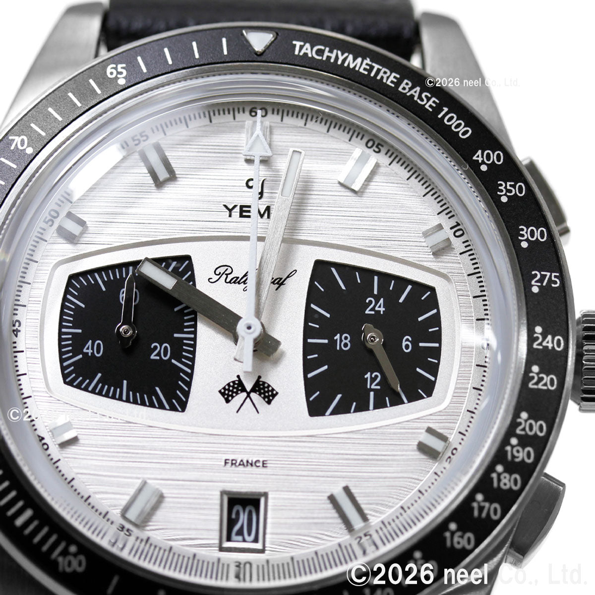 イエマ YEMA ラリーグラフ メカクォーツ2 パンダ Rallygraf Meca-Quartz II Panda 腕時計 クロノグラフ メンズ YMHF1584-BA【60回分割手数料無料！】