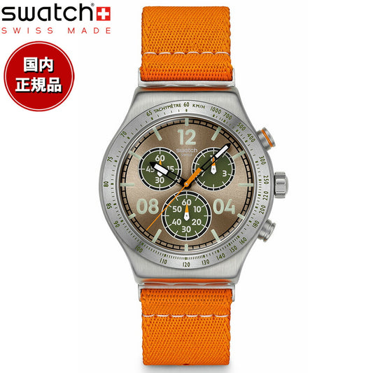 swatch スウォッチ 腕時計 メンズ アイロニー IRONY VACATION TIME クロノグラフ YVS101【2025 新作】