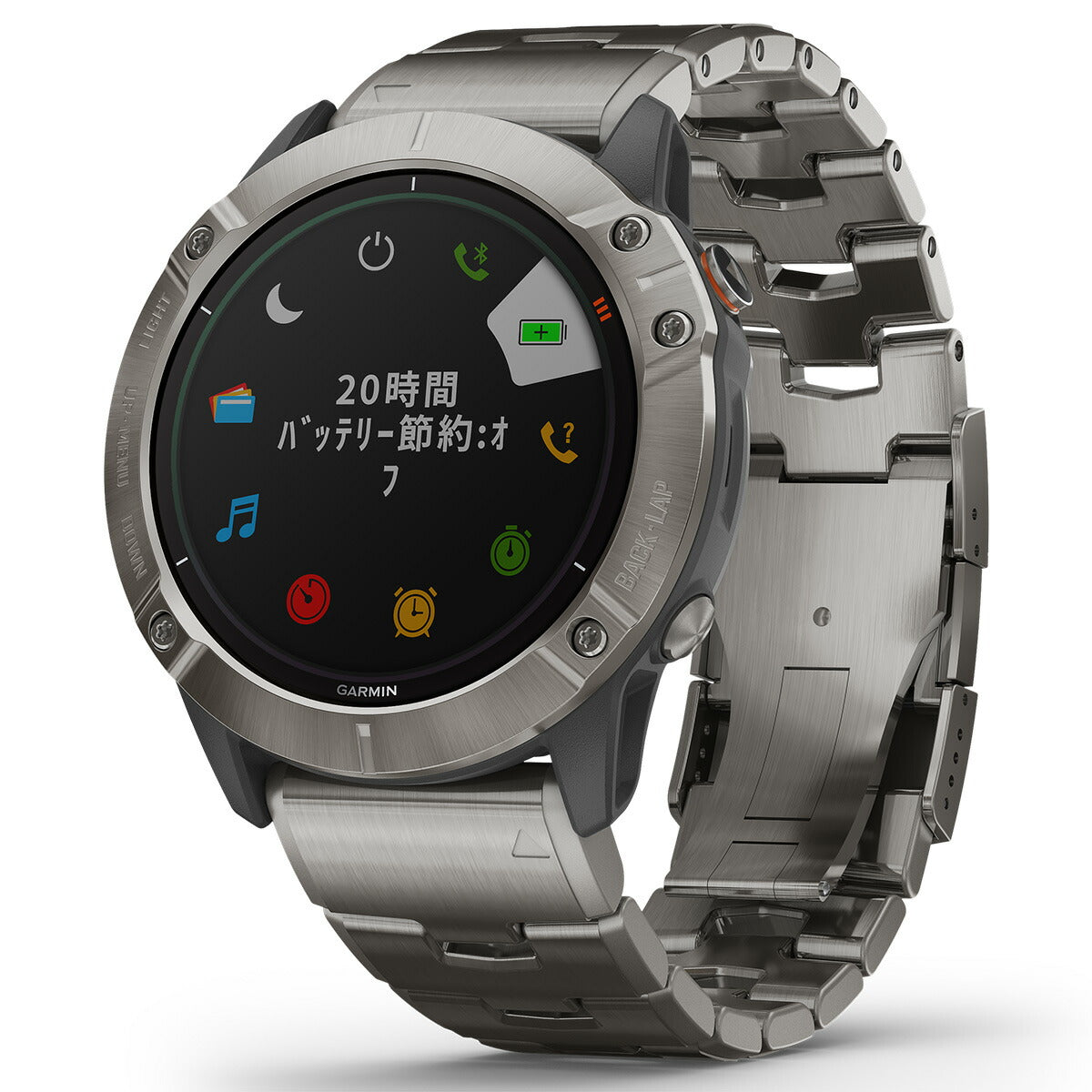 【特価販売！】ガーミン GARMIN fenix 6X Pro Dual Power Ti Gray Titanium band フェニックス 6X  マルチスポーツ GPS スマートウォッチ ウェアラブル 腕時計 010-02157-5A