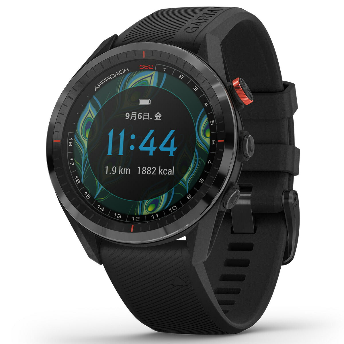 ゴルフウォッチGARMIN APPROACH S62 BLACK ガーミン-