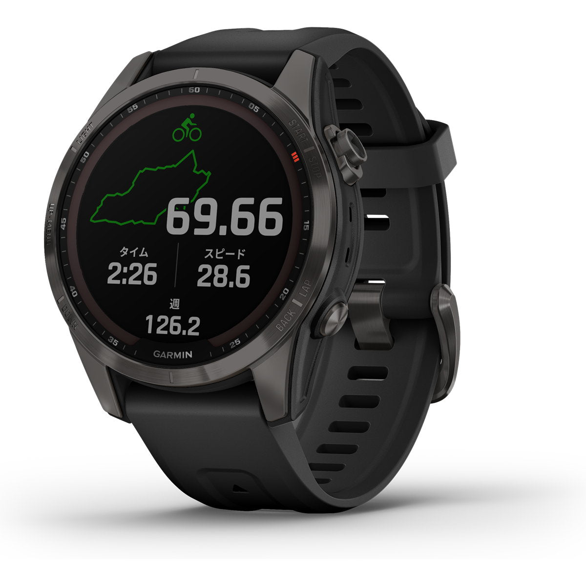 特価販売】ガーミン GARMIN fenix 7S Sapphire Dual Power Ti Carbon 