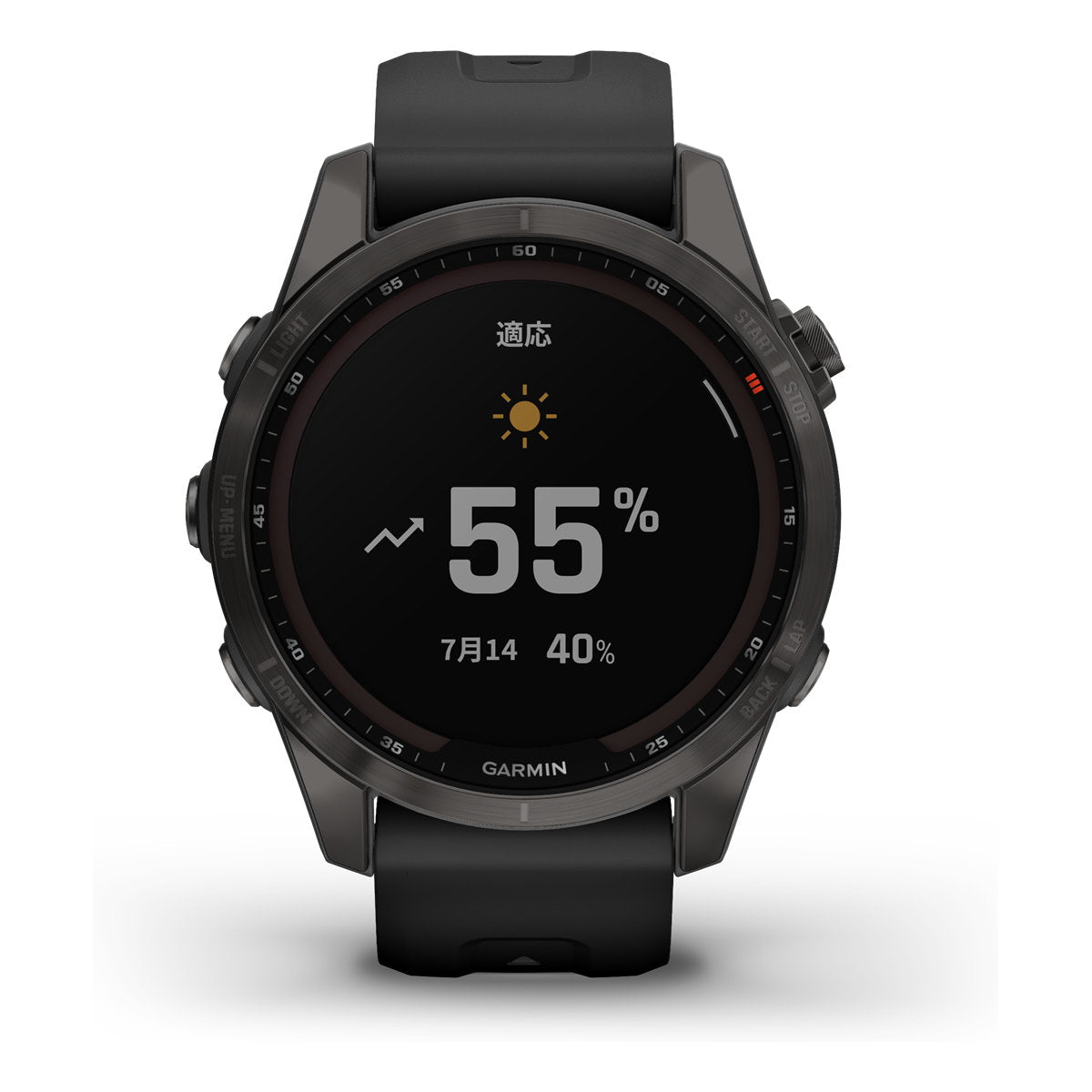 特価販売】ガーミン GARMIN fenix 7S Sapphire Dual Power Ti Carbon 