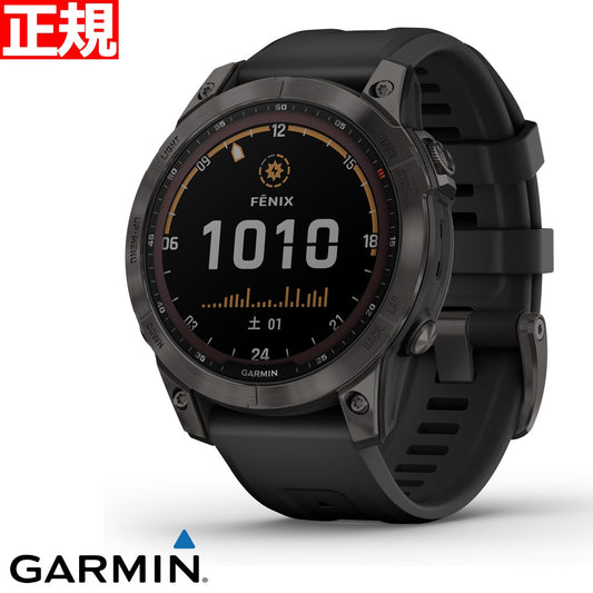 ガーミン GARMIN fenix 7 Sapphire Dual Power Ti Carbon Gray DLC フェニックス 7 マルチスポーツ GPSウォッチ ソーラー充電対応 腕時計 チタン サファイア 010-02540-29