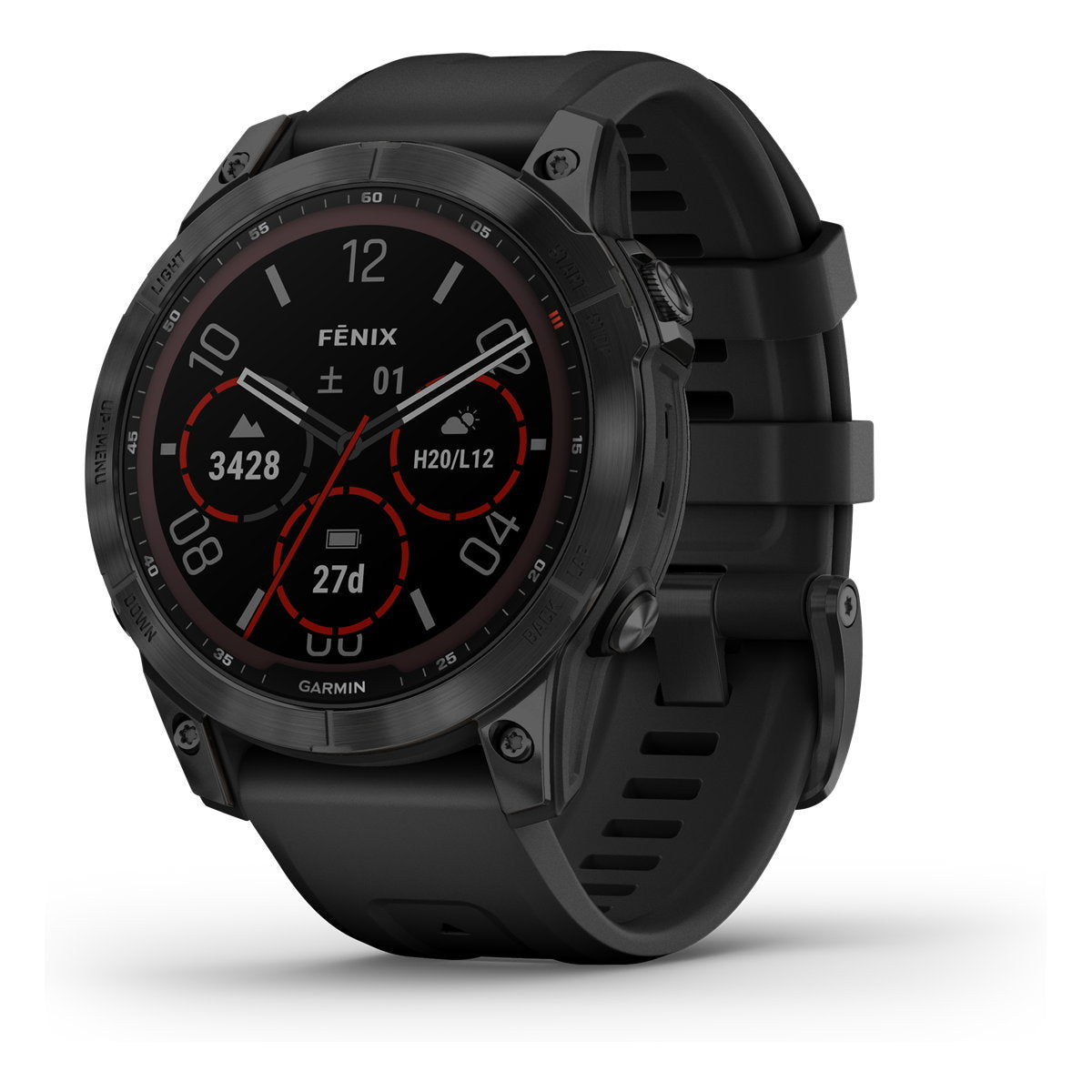 特価販売】ガーミン GARMIN fenix 7 Sapphire Dual Power Ti Black DLC 