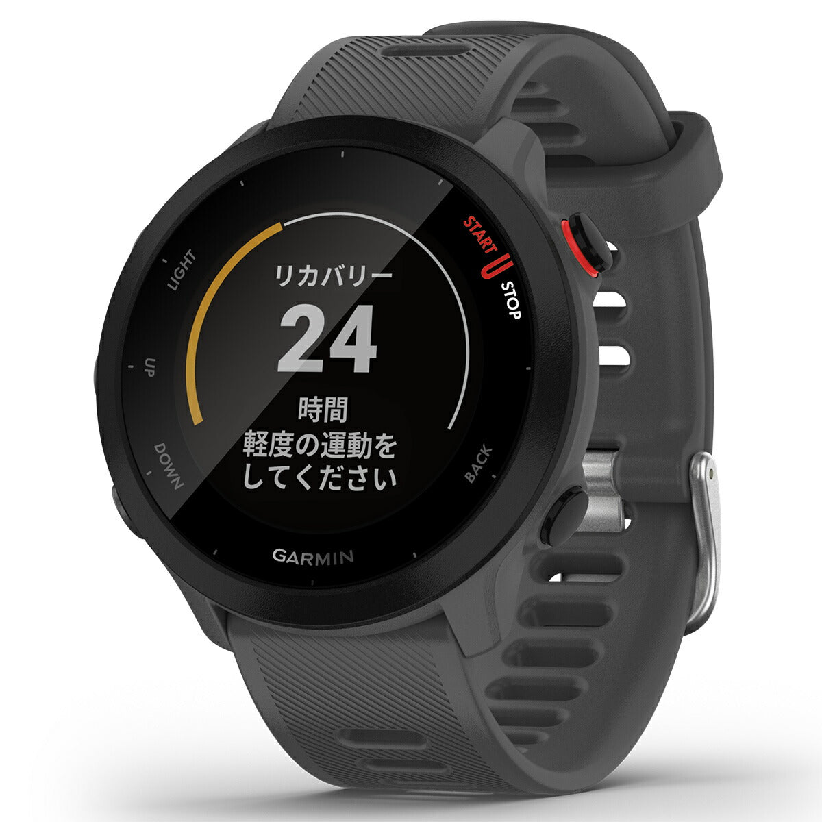 GPSランニングウォッチ ガーミン GARMIN ForeAthlete 55 Grey （010-02562-43） スマートウォッチ 男女兼用  マラソン ウォーキング 水泳 トレッドミルラン ピラティス ヨガ 心拍計 加速度計 睡眠計 健康管理