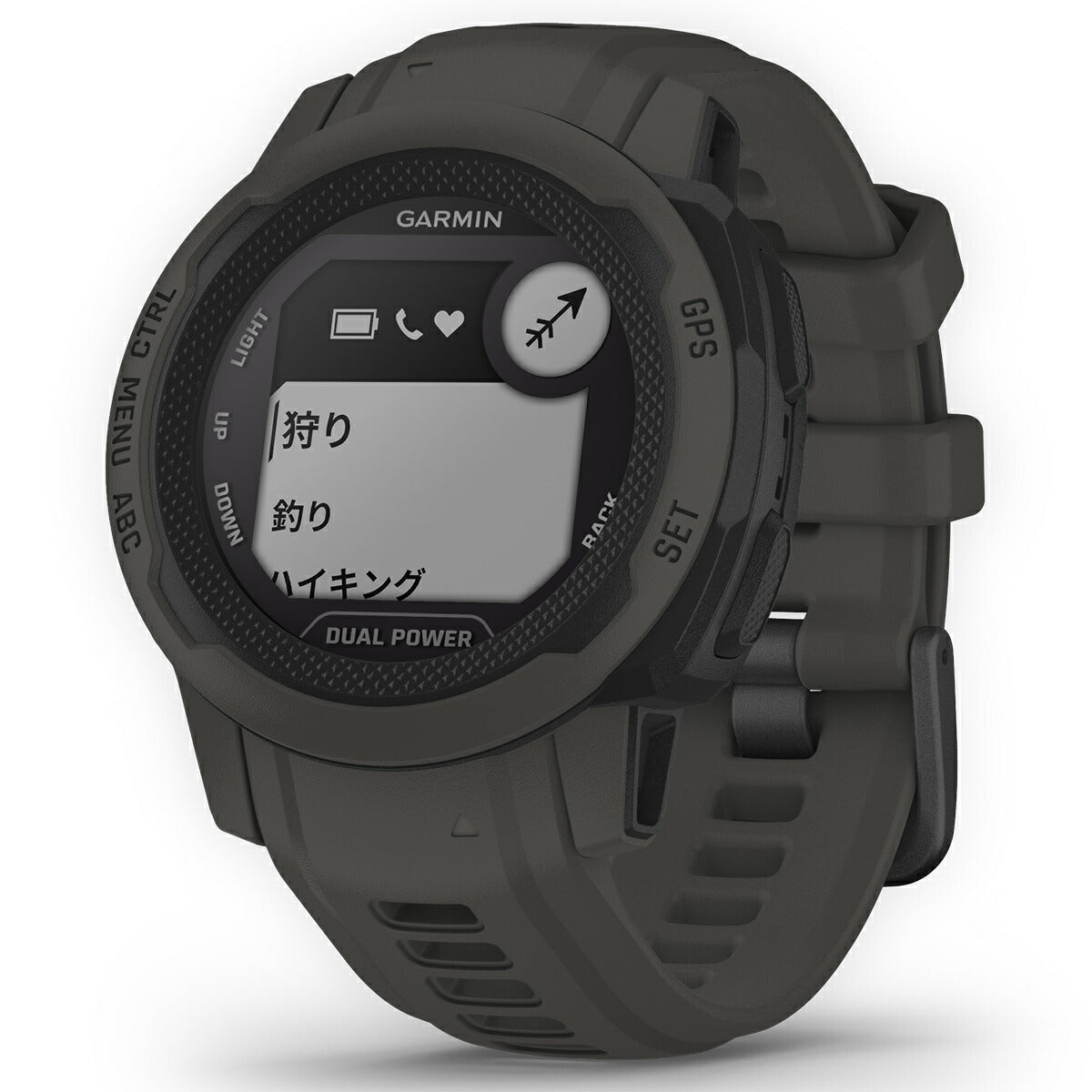 ガーミン GARMIN Instinct 2S Dual Power インスティンクト2S デュアルパワー GPS スマートウォッチ アウトドア 腕時計 メンズ レディース Graphite 010-02564-40
