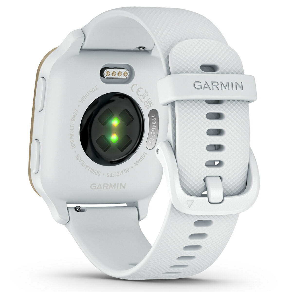 【24回分割手数料無料！】ガーミン GARMIN Venu Sq 2 ヴェニュー エスキュー ツー GPS スマートウォッチ 010-02701-71 ホワイト/クリームゴールド 腕時計 メンズ レディース