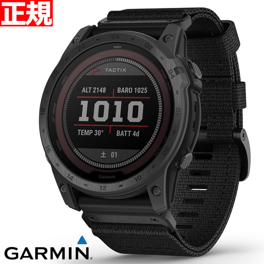 ガーミン GARMIN tactix 7 PRO Sapphire Dual Power タクティクスセブンプロ サファイアデュアルパワー GPS スマートウォッチ 腕時計 Carbon Gray DLC/Black Nylon 010-02704-34