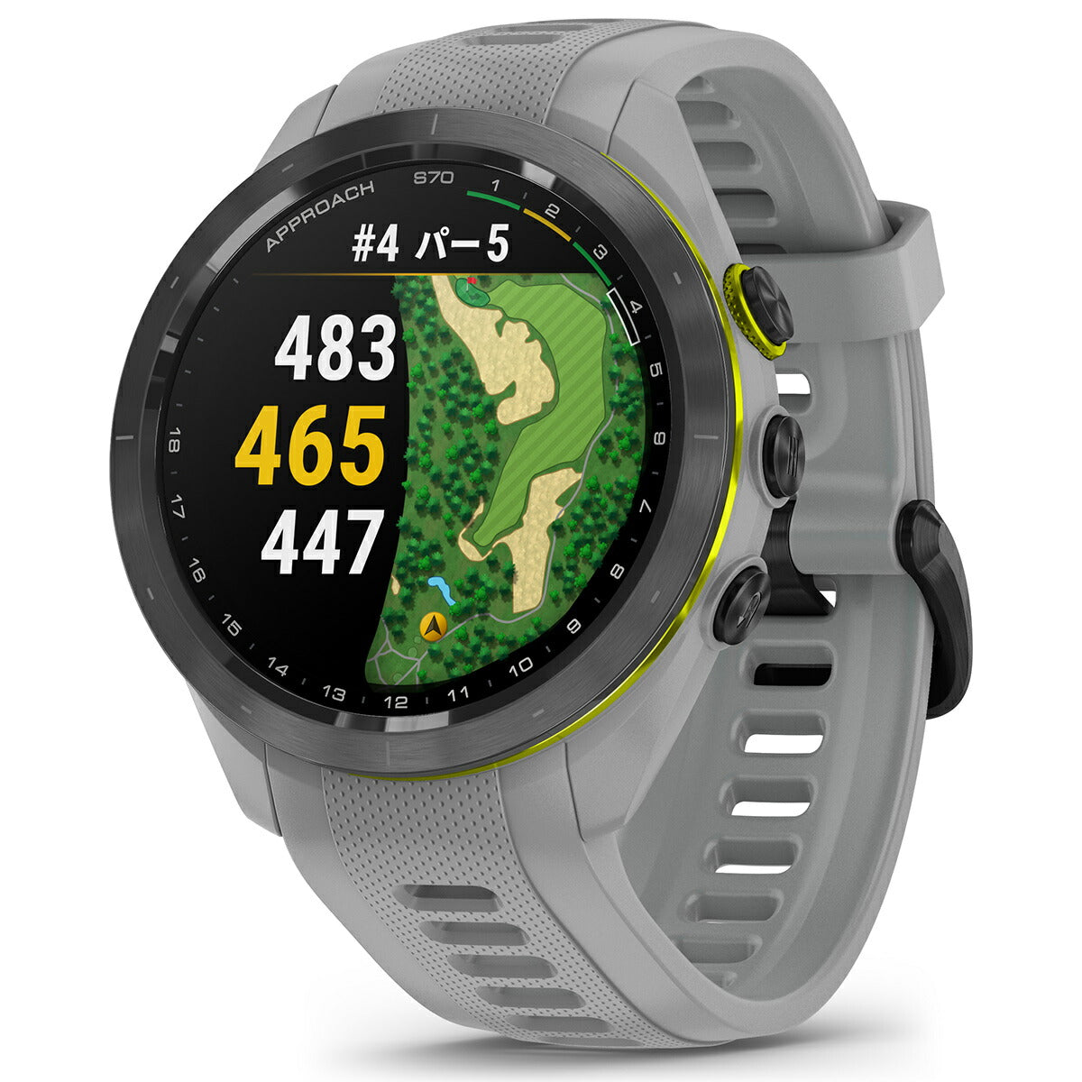 【24回分割手数料無料！】ガーミン GARMIN Approach S70 アプローチ S70 42mm ゴルフ GPS スマートウォッチ  ウェアラブル 010-02746-21 腕時計 メンズ レディース グレー