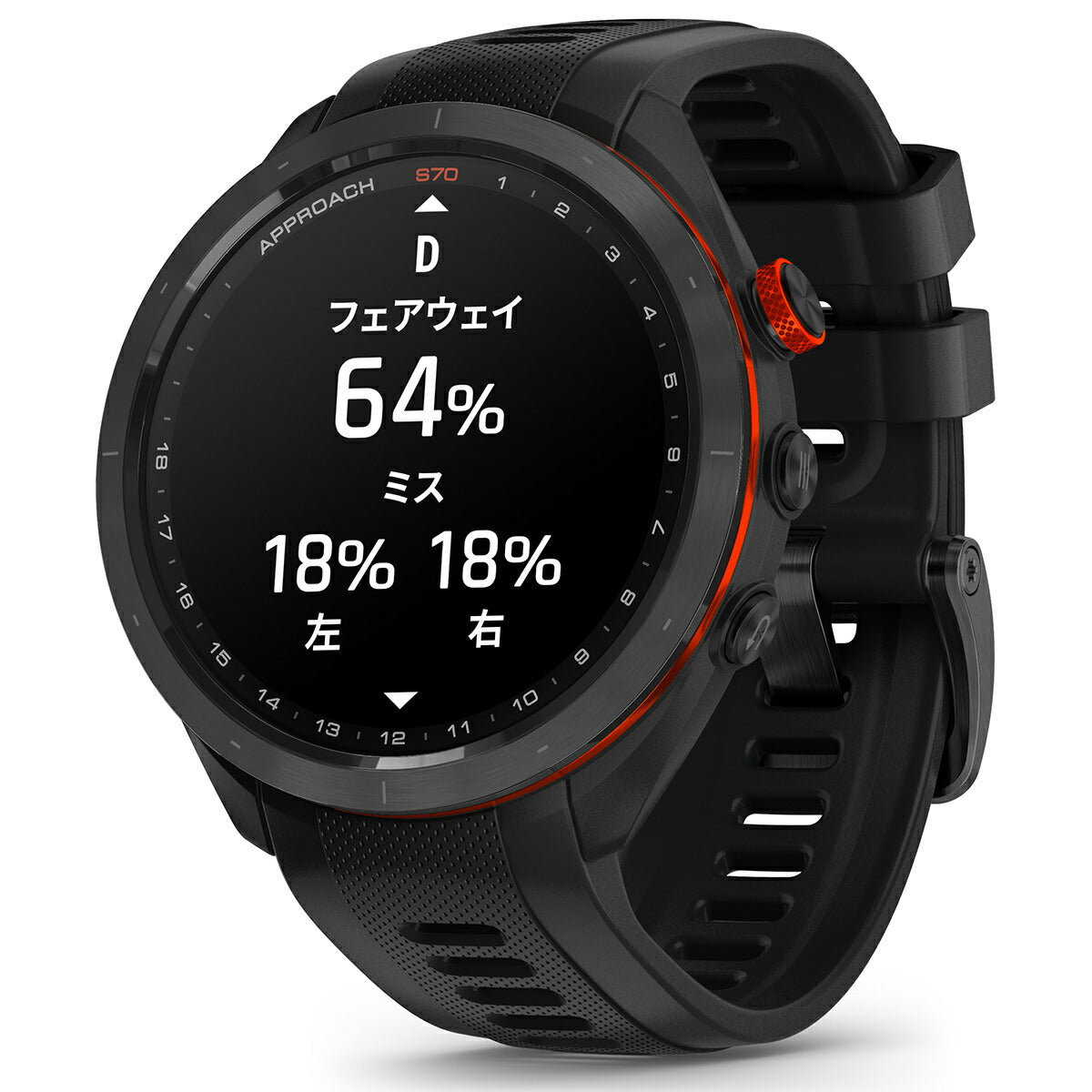 【ほぼ新品】Garmin approach S70 47mm ブラックガーミンアプローチ黒色