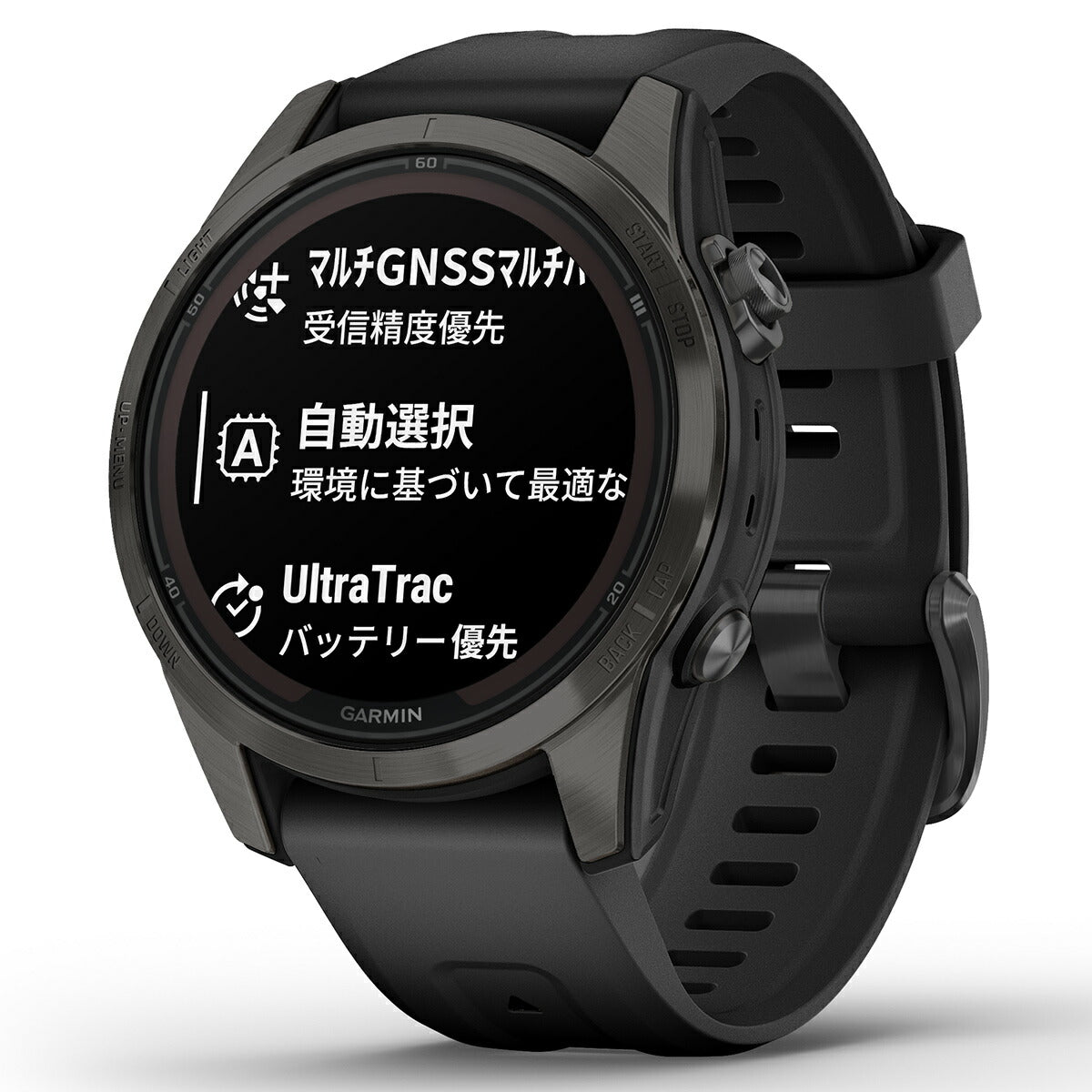 【保護フィルム付き】【24回分割手数料無料！】ガーミン GARMIN fenix 7S Pro Sapphire Dual Power フェニックス  7S プロ サファイヤ デュアルパワー 010-02776-52 Ti Carbon Gray DLC / Black GPS ソーラー 