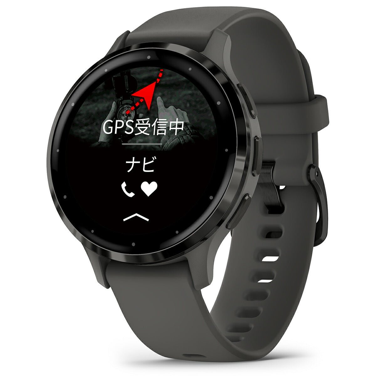 【24回分割手数料無料！】ガーミン GARMIN Venu 3S ヴェニュー 3S GPS スマートウォッチ ライフログ フィットネス 腕時計 レディース 010-02785-40 Black Sesame/Slate