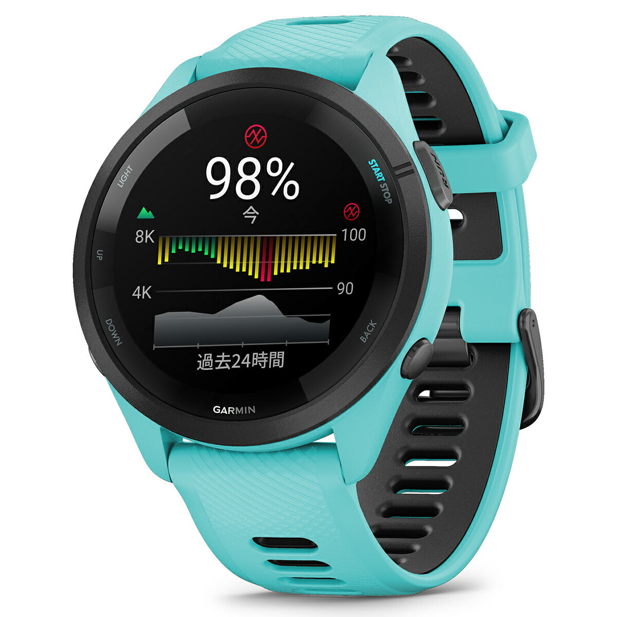 24回分割手数料無料！】ガーミン GARMIN Forerunner 265 Music Aqua 