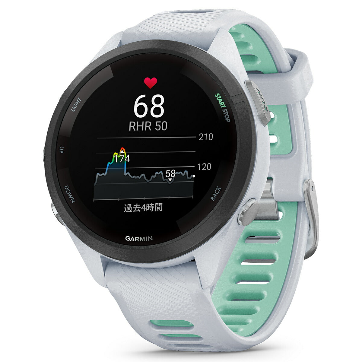 【24回分割手数料無料！】ガーミン GARMIN Forerunner 265S Music White フォアランナー 265S ミュージック 010-02810-44 GPS ランニング スマートウォッチ 腕時計 ホワイト