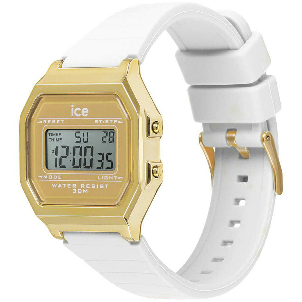 アイスウォッチ ICE-WATCH デジタル 腕時計 メンズ レディース アイスデジット レトロ ICE digit retro ホワイトゴールド スモール 022049
