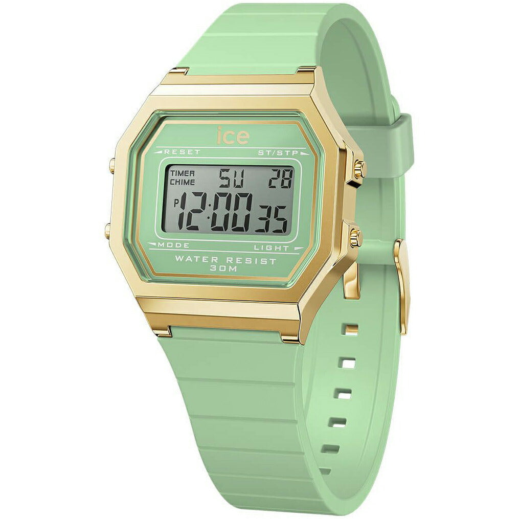 アイスウォッチ ICE-WATCH デジタル 腕時計 メンズ レディース アイスデジット レトロ ICE digit retro ラグーングリーン スモール 022060