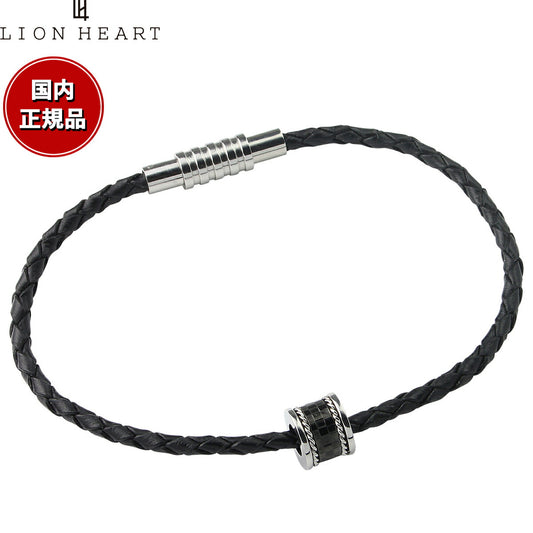 ライオンハート LION HEART ブレスレット アクセサリー レザー ブラック メンズ 04B121SM おしゃれ 誕生日 プレゼント