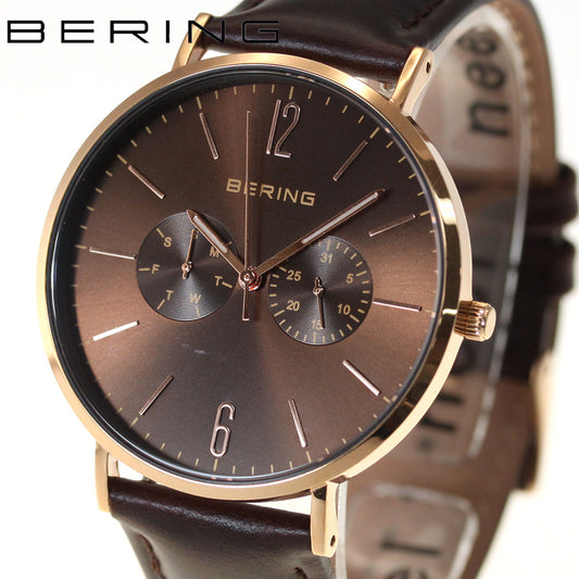 ベーリング BERING 日本限定モデル 腕時計 メンズ レディース LUXE BROWN Changes 14240-265