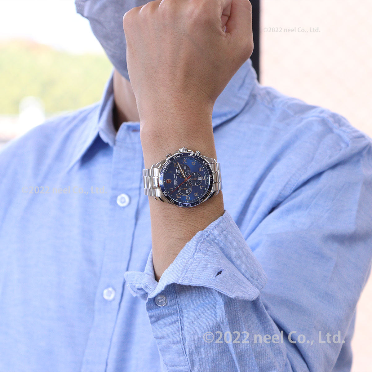 ビクトリノックス 時計 メンズ VICTORINOX 腕時計 241901 フィールドフォース クラシッククロ FieldForce Classic Chrono ブルー
