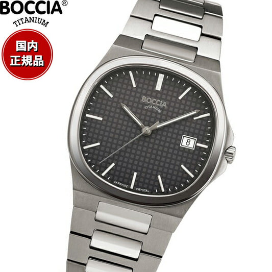 ボッチア チタニウム BOCCIA TITANIUM 腕時計 メンズ Slim Collection 3657-04