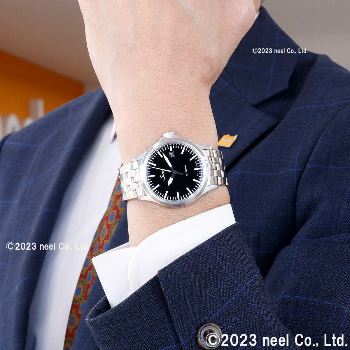 Sinn ジン 556 自動巻き 腕時計 メンズ Instrument Watches インストゥルメント ウォッチ 5連 ステンレスバンド  ドイツ製【60回無金利ローン】