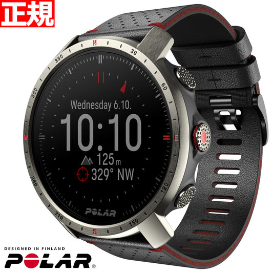 ポラール POLAR グリットXプロ チタン スマートウォッチ GPS 心拍 トレーニング ランニング 登山 アウトドア 腕時計 GRIT X PRO TITAN M/L 90085777 日本正規品