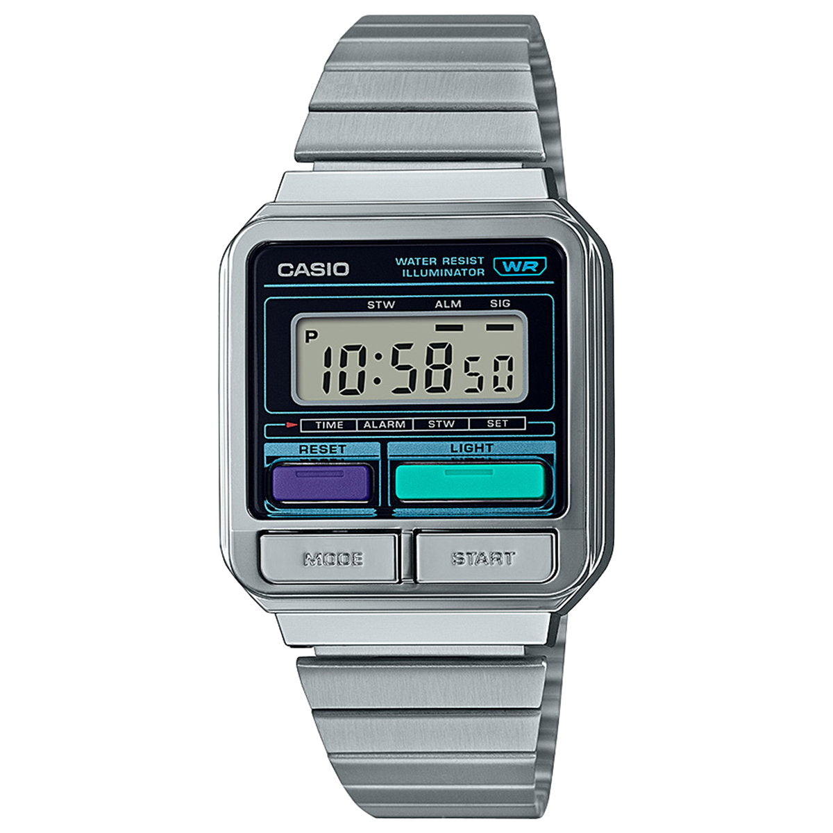 スタンダード STANDARD カシオ CASIO 限定モデル デジタル 腕時計 A120WE-1AJF シルバー【2023 新作】