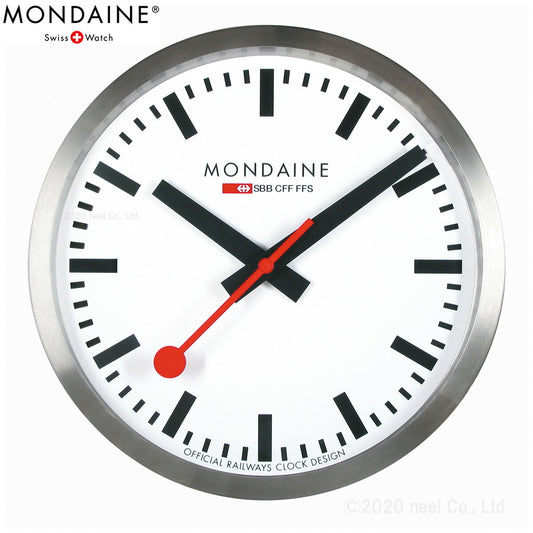 モンディーン MONDAINE ウォール クロック Wall Clock 40cm A995.CLOCK.16SBB