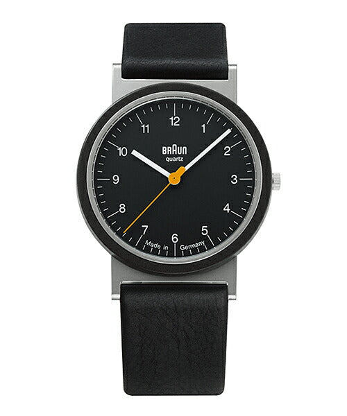 BRAUN ブラウン アナログ 腕時計 AW10 復刻 ドイツ製 ブラック レザー